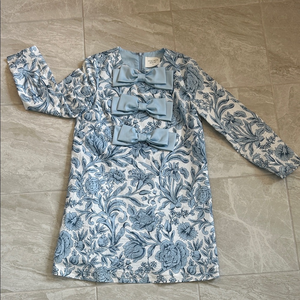 Hyacinth House Blue Chintz Bows Dress